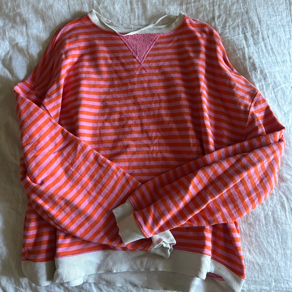 Free People Classic Striped Oversized Shirt